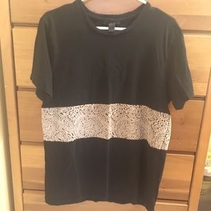 Forever 21 paisley stripe tee